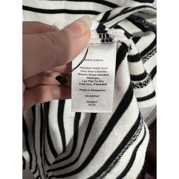 Talbots Stripe Sleeveless Petites Knee Length Dress - Picture 6 of 7